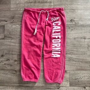 Hollister Pink Capri Sweatpants